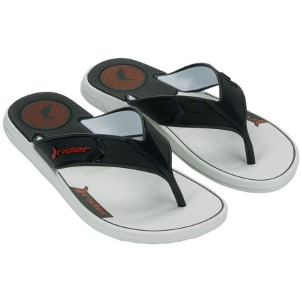 Chinelo Masculino Rider Start Iii - 12499 - Branco/preto/vermelho - Atacado