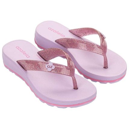 Tamanco Infantil Azaleia Mini Fabi - 19398 - Rosa Glitter/lilas - Atacado