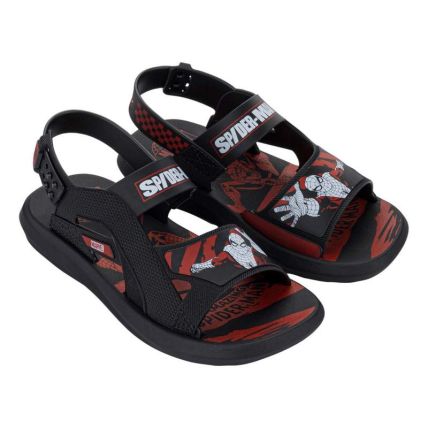 Sandalia Infantil Marvel Agility - 23448 - Preto/vermelho/branco - Atacado