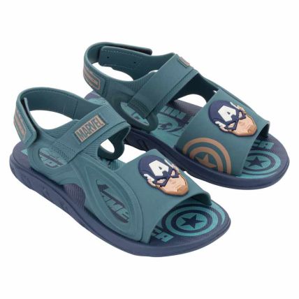 Sandalia Infantil Marvel Power - 23445 - Azul Escuro/azul - Atacado