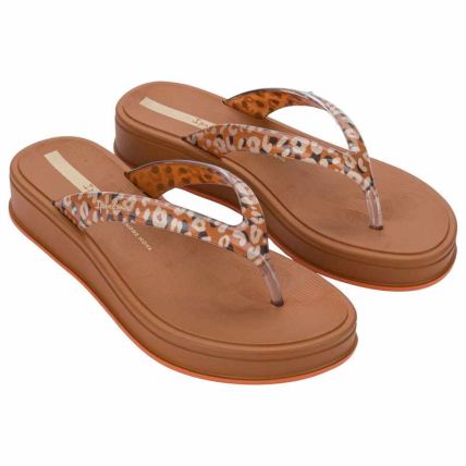 Tamanco Feminino Ipanema Glow Up Trendy - 27495 - Marrom/vidro/bege - Atacado