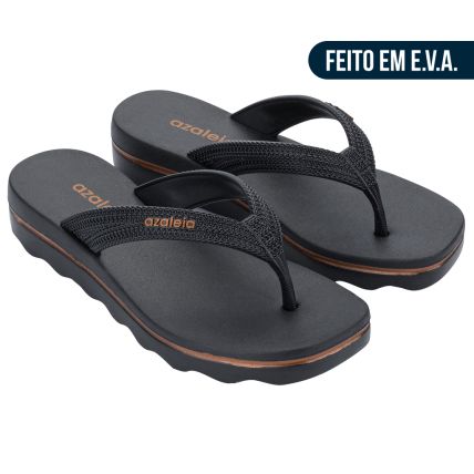 Tamanco Feminino Azaleia Layla - 19382 - Preto - Atacado