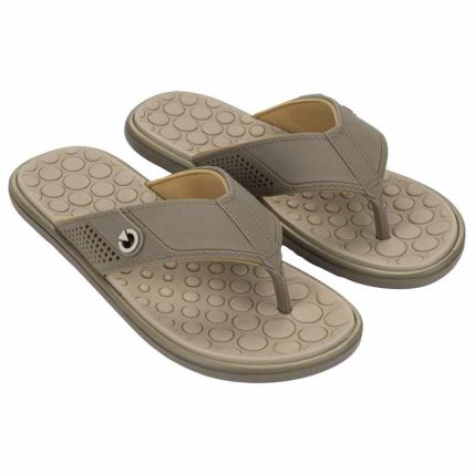 Chinelo Masculino Cartago Veneto Iv - 12618 - Bege/marrom - Atacado