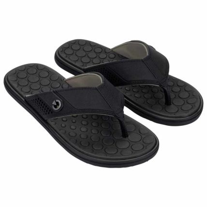 Chinelo Masculino Cartago Veneto Iv - 12618 - Preto/preto/cinza - Atacado