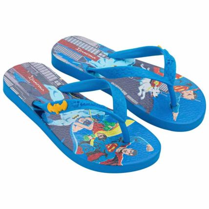 Chinelo Infantil Ipanema Liga Da Justiça - 27484 - Azul/azul/vermelho - Atacado