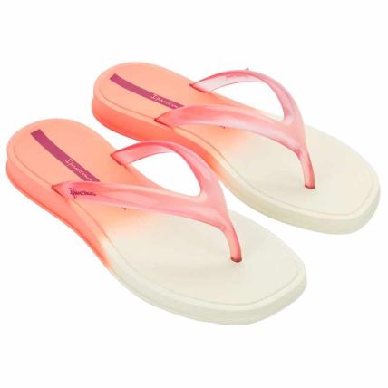 Chinelo Feminino Ipanema Glow Trendy - 27419 - Bege/laranja/vermelho - Atacado