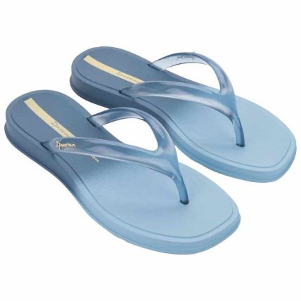 Chinelo Feminino Ipanema Glow Trendy - 27419 - Azul/azul Escuro/amarelo - Atacado