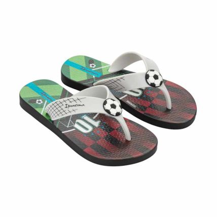 Chinelo Infantil Ipanema Sporty - 27277 - Preto/cinza/vermelho - Atacado