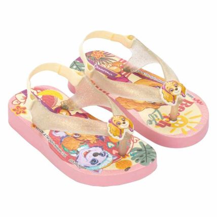 Chinelo Baby Ipanema Patrulha Canina Friends - 27296 - Rosa/bege/amarelo - Atacado