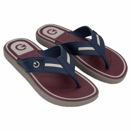 Chinelo Masculino Cartago Belgrado - 12612 - Cinza/azul/bordo - Atacado
