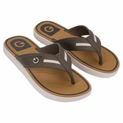 Chinelo Masculino Cartago Belgrado - 12612 - Bege/marrom/castor - Atacado