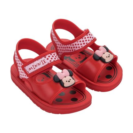 Sandalia Baby Disney Diversão - 22991 - Vermelho/vermelho/rosa - Atacado