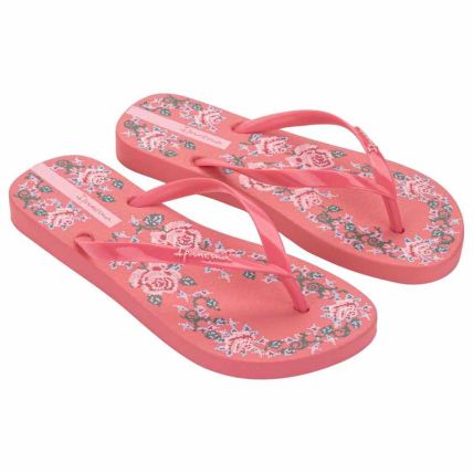 Chinelo Feminino Ipanema Flora - 27496 - Rosa/rosa/azul - Atacado