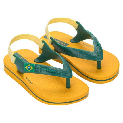 Chinelo Baby Ipanema Brasil Ii - 27046 - Amarelo/verde - Atacado