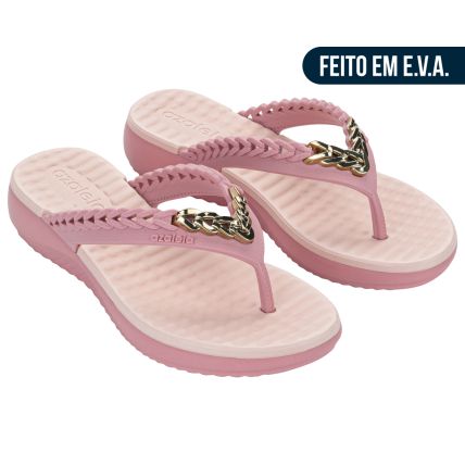 Tamanco Feminino Azaleia Ivy - 19385 - Rosa Suave/nude Claro - Atacado