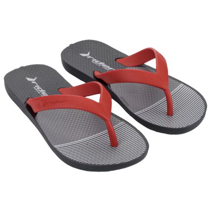 Chinelo Infantil Rider Core Graphics - 12680 - Preto/vermelho/grafite - Atacado