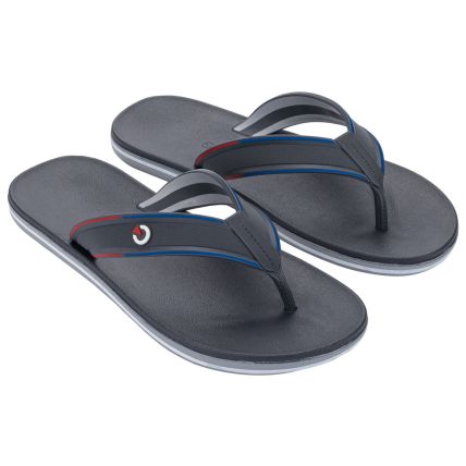 Chinelo Masculino Cartago Dublin Iii - 12579 - Basalto/vermelho/azul - Atacado
