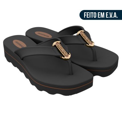 Tamanco Feminino Azaleia Gi - 19427 - Preto - Atacado