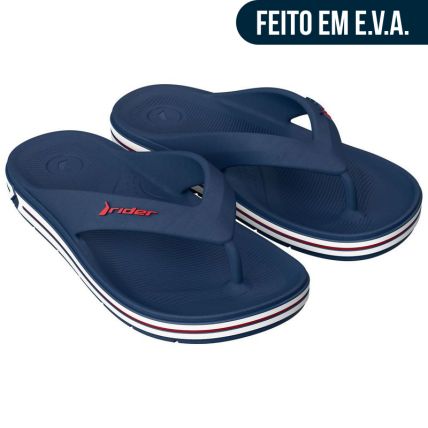 Chinelo Masculino Rider Flex - 12646 - Azul/branco - Atacado