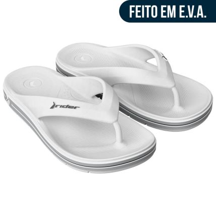 Chinelo Masculino Rider Flex - 12646 - Branco/cinza - Atacado