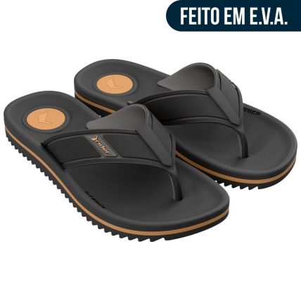 Chinelo Masculino Rider Trace Duo - 12650 - Preto/cinza/bege - Atacado