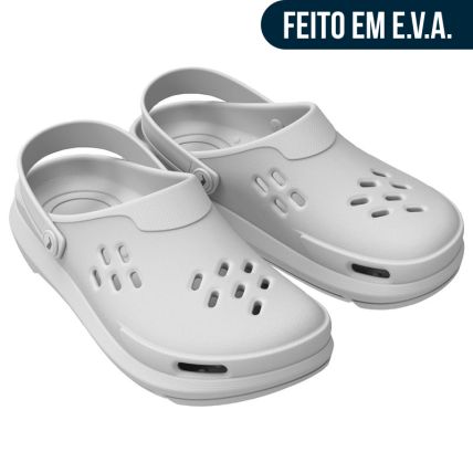 Babuche Masculino Rider Nomad Clog - 12670 - Branco/branco - Atacado