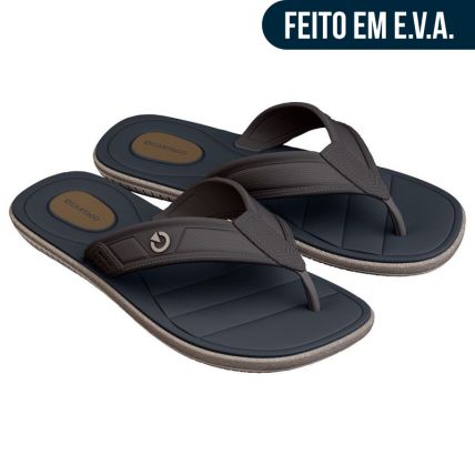 Chinelo Masculino Cartago Aspen Ii - 12641 - Bege/cinza/azul - Atacado