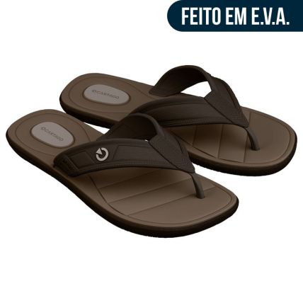 Chinelo Masculino Cartago Aspen Ii - 12641 - Marrom/marrom Escuro - Atacado