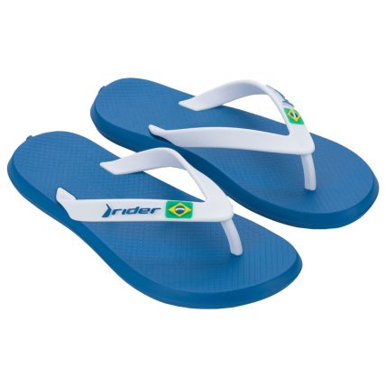Chinelo Infantil Rider R1 Brasil - 12735 - Azul/branco - Atacado