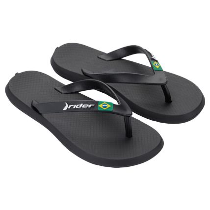 Chinelo Infantil Rider R1 Brasil - 12735 - Preto/preto - Atacado