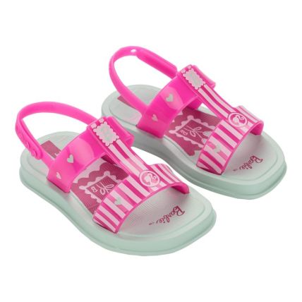 Sandalia Baby Ipanema Barbie Fashion - 27519 - Verde/rosa - Atacado