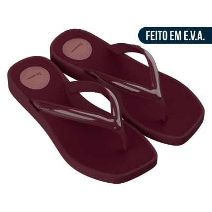 Chinelo Feminino Ipanema Pluma - 27507 - Vermelho/vermelho - Atacado