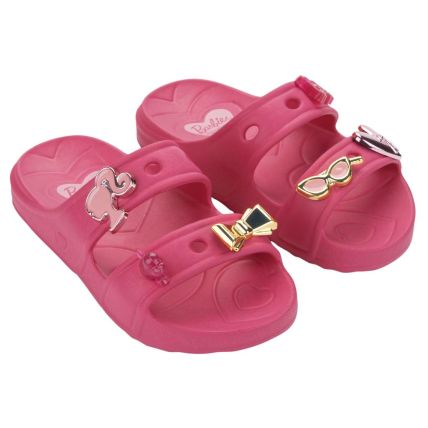 Chinelo Gaspea Infantil Barbie Switch - 23490 - Rosa Escuro/rosa - Atacado