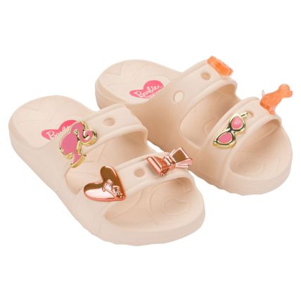 Chinelo Gaspea Infantil Barbie Switch - 23490 - Bege/rosa - Atacado