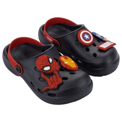 Babuche Infantil Marvel Detatch - 23463 - Preto/vermelho - Atacado