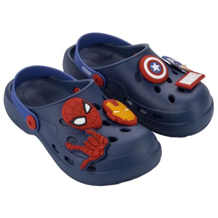 Babuche Infantil Marvel Detatch - 23463 - Azul/vermelho - Atacado