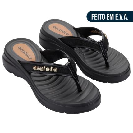 Tamanco Feminino Azaleia Hellen - 19422 - Preto - Atacado