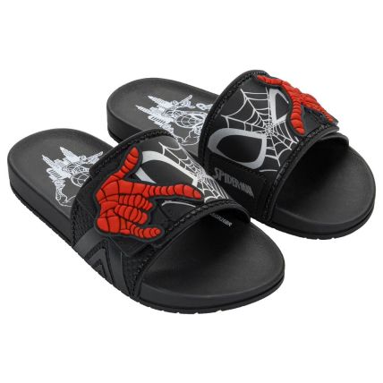 Chinelo Gáspea Infantil Marvel Adventure - 23464 - Preto/vermelho/prata - Atacado