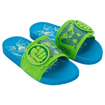 Chinelo Gáspea Infantil Marvel Adventure - 23464 - Azul/verde - Atacado