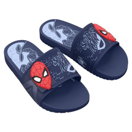 Chinelo Gáspea Infantil Marvel Adventure - 23464 - Azul/vermelho/branco - Atacado