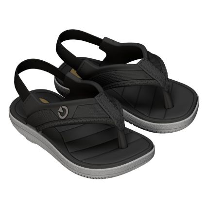Chinelo De Dedo Baby Cartago Aspen Ii - 12688 - Cinza/preto - Atacado