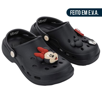 Babuche Feminino Zaxy Disney Pins - 19513 - Preto - Atacado