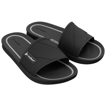 Chinelo Slide Infantil Rider Street - 11592 - Preto/preto/cinza - Atacado