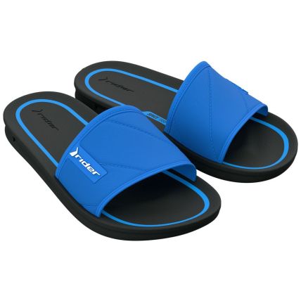 Chinelo Slide Infantil Rider Street - 11592 - Preto/azul - Atacado
