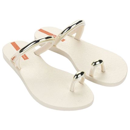 Chinelo Feminino Ipanema Ring Lux - 27538 - Bege/vermelho - Atacado