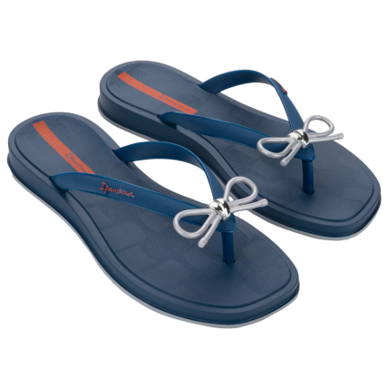Chinelo Feminino Ipanema Romance - 27602 - Azul/vermelho/prata - Atacado