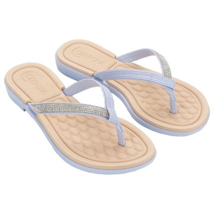 Rasteira Feminino Grendha Mais Conforto Brilho - 19487 - Lilas Claro - Atacado
