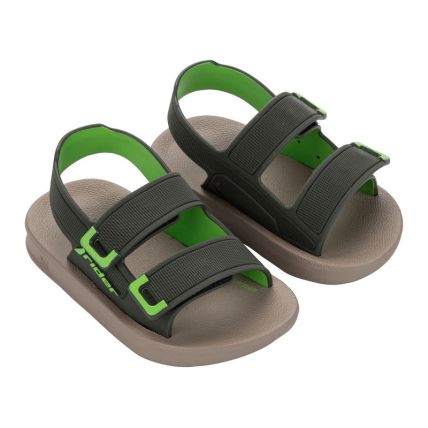 Sandalia Baby Rider Urban Papete - 12660 - Bege/verde - Atacado