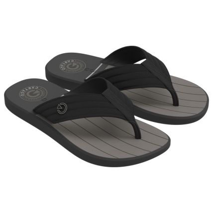Chinelo Masculino Cartago Montreal - 11729 - Preto/preto/cinza (Cb926) - Atacado