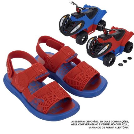 Sandalia Infantil Homem Aranha Adventure Trip - 23335 - Azul/vermelho - Atacado